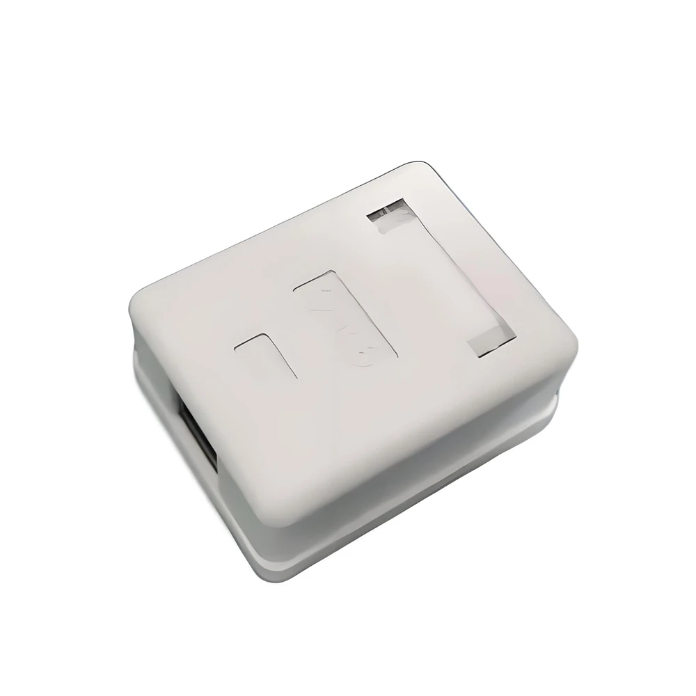 Cat 6 Data Information Box 1-Port 30 Pieces UTP Unshielded/FTP Shielded RJ45 Port Junction Surface Box for Ethernet Cable