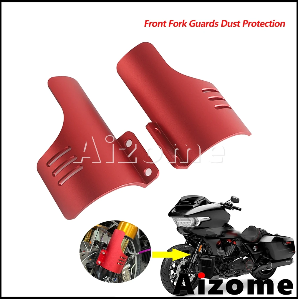 

Motorcycle Front Fork Tube Frame Cover Dust Protection For Harley Fork Guards CVO Road Glide Upgrade ST FLTRXSTSE FLTRXSE 23 24