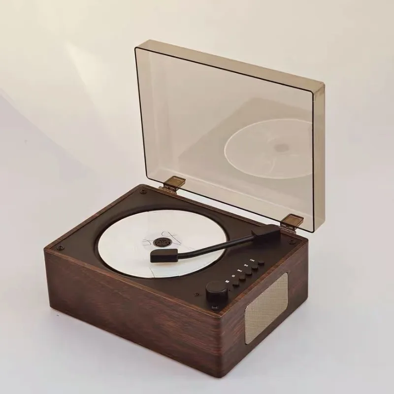 

Portable Charging CD Player Retro Bluetooth Music Disc Player Home Gifts Speakers Album