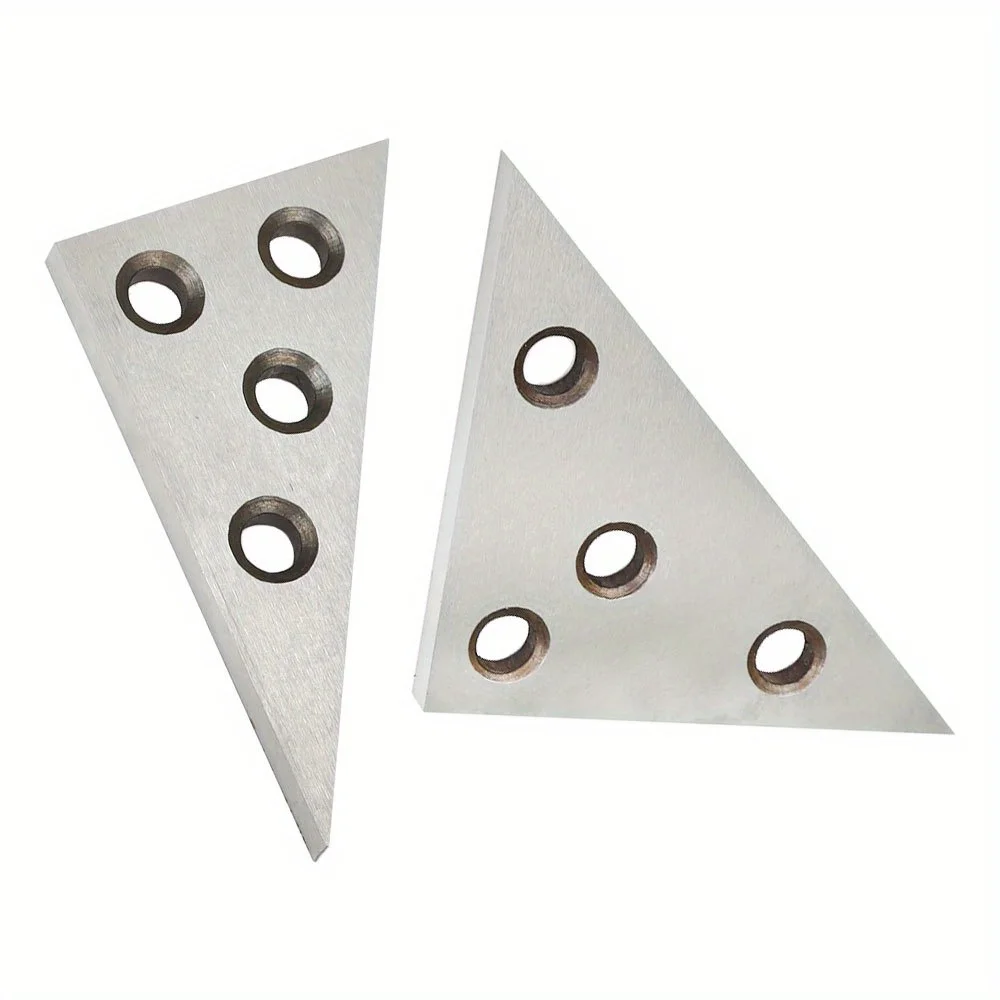 2PCS Solid Angle Plate Set 30-60-90 Deg and 45-45-90 Deg Hardened Steel