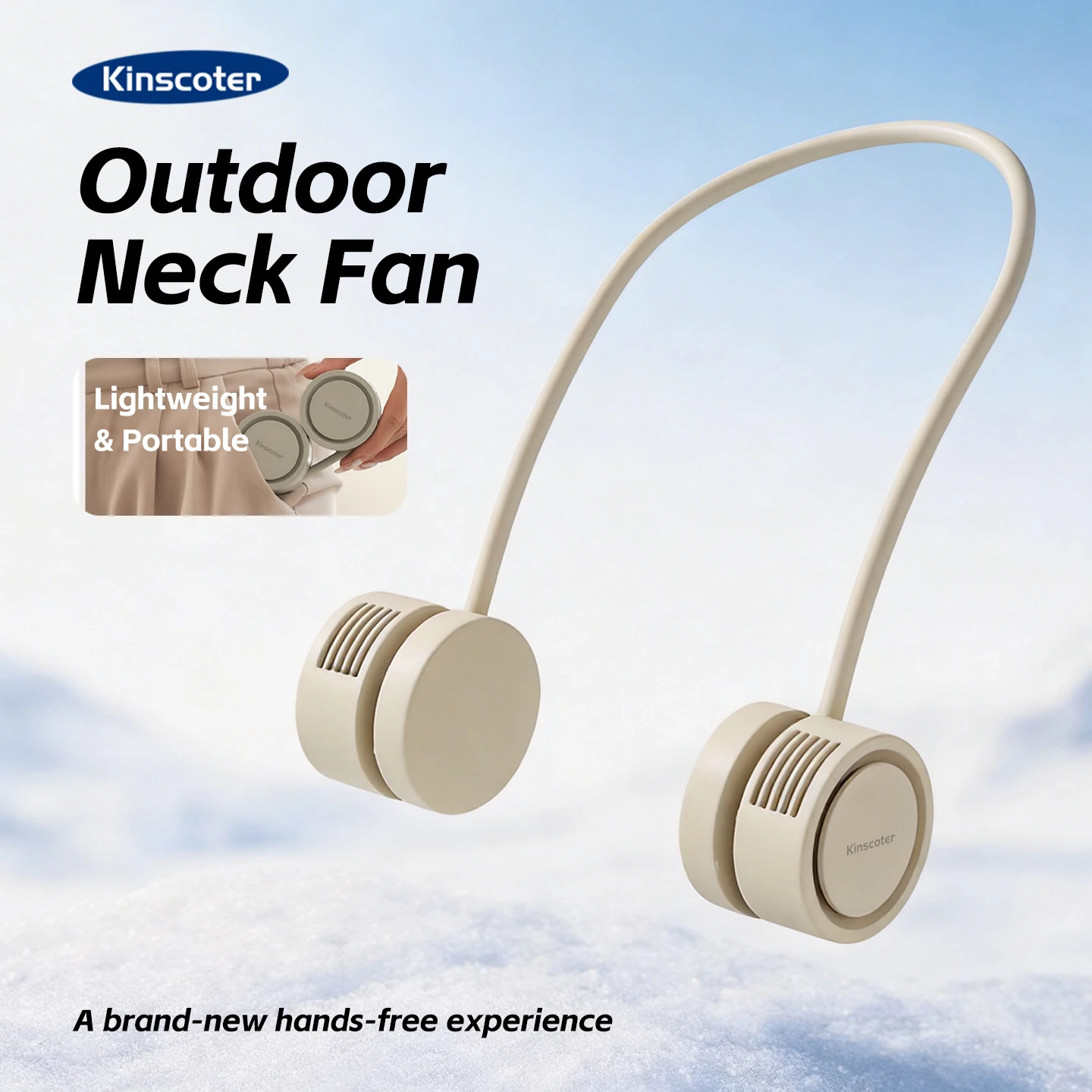 New Hanging Neck Fan Portable Cooling Fan Air Cooler USB Leafless Bladeless Neckband Mini Rechargeable Electric Fans