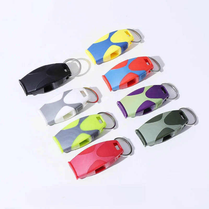 Campanello di sicurezza per fischio da esterno trasparente e forte, fischio con suono grande per campeggio, escursionismo, sport, emergenza, sopravvivenza, sicurezza