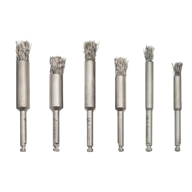 Denture Care Brushes Fixture Cleaning Brush Dental Implant Titanium Brushes Maintenance Cleaning and Restoration Oral Abutment