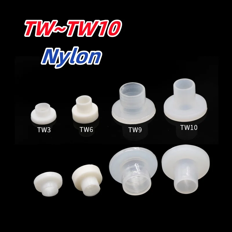 TW3/6/9/10 Nylon Sluitringen Stap T Type Plastic Sluitring Geïsoleerde Kristallen Pakking