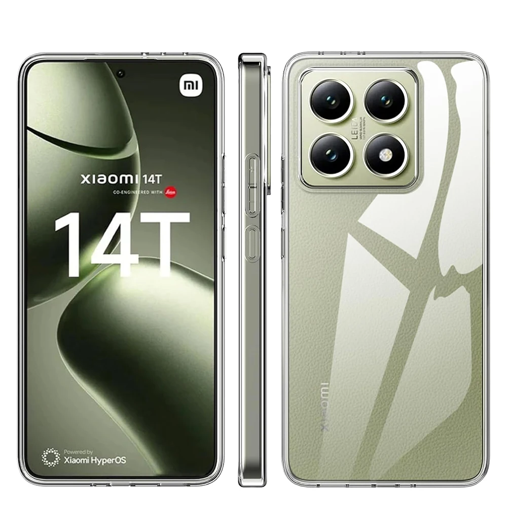 

Soft Silicone Soft Case For Xiaomi Mi 14T 14 T Pro Clear Soft Shell For Xiaomi14 14T TPro Slim Back Cover