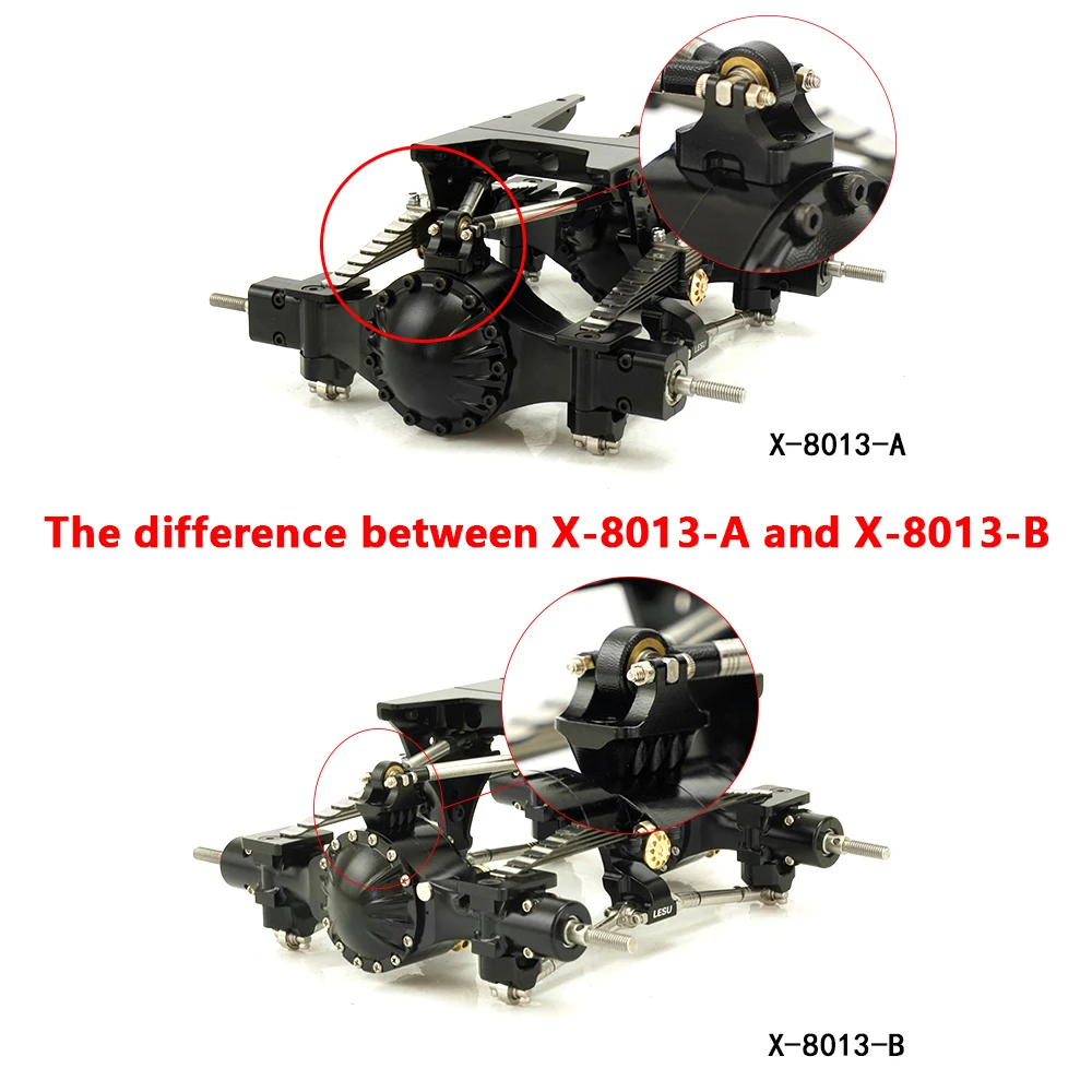 LESU X-8013 1/14 مركبة يتم التحكم بها عن بُعد نموذج مجموعة التعليق الخلفي مناسبة لجرار تاميا موقف الثقب الأصلي أو ملحقات ذاتية الصنع