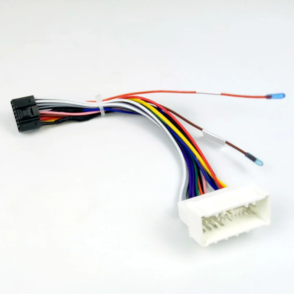 24Pin Car Stereo Power Harness Adapter 16Pin Output for Hyundai Santa Fe 2006 2012 For Kia 2005 2008 Azera 2006 2008