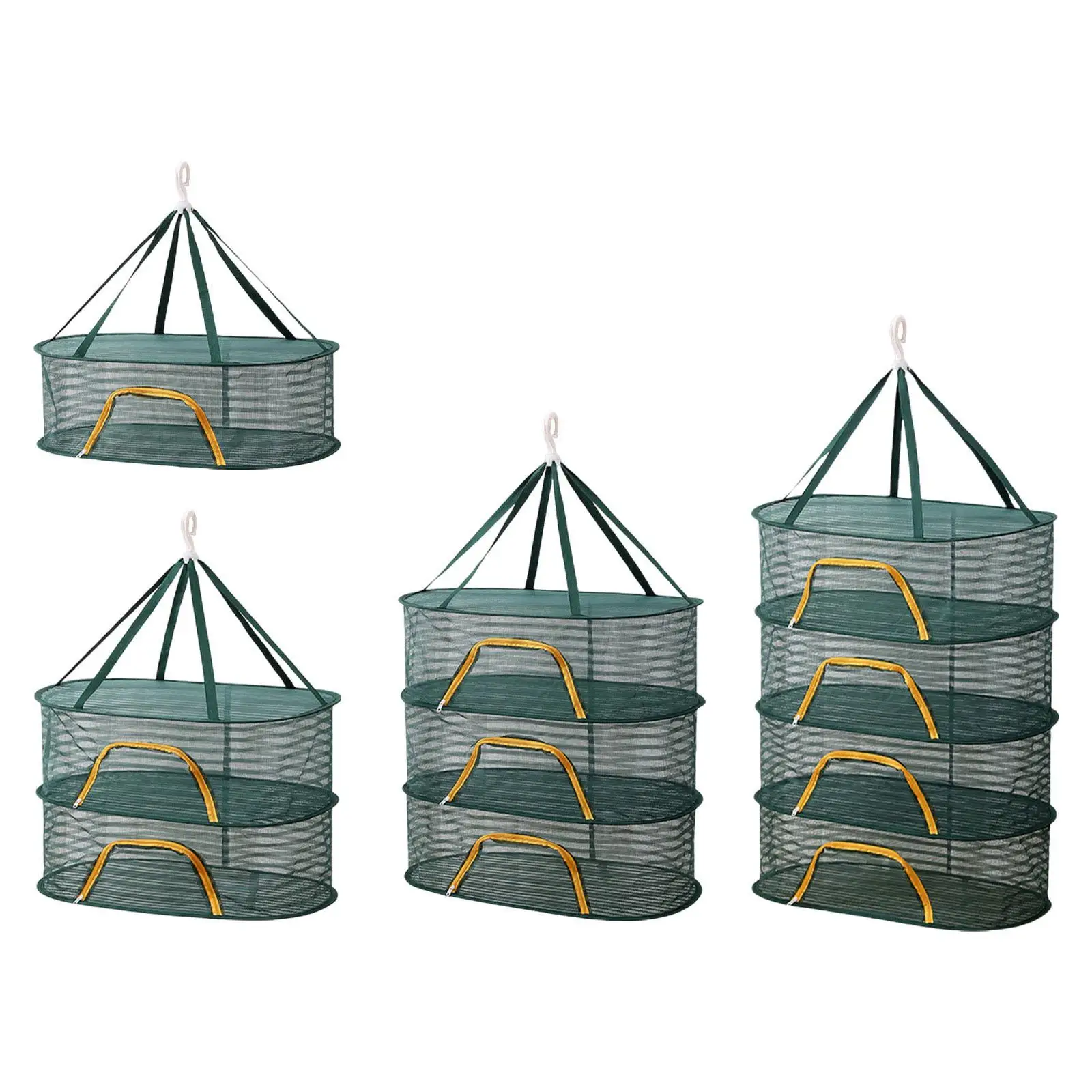 Fishing Drying Net Foldable Dryer Storage Basket for Fish Food Spices Flower