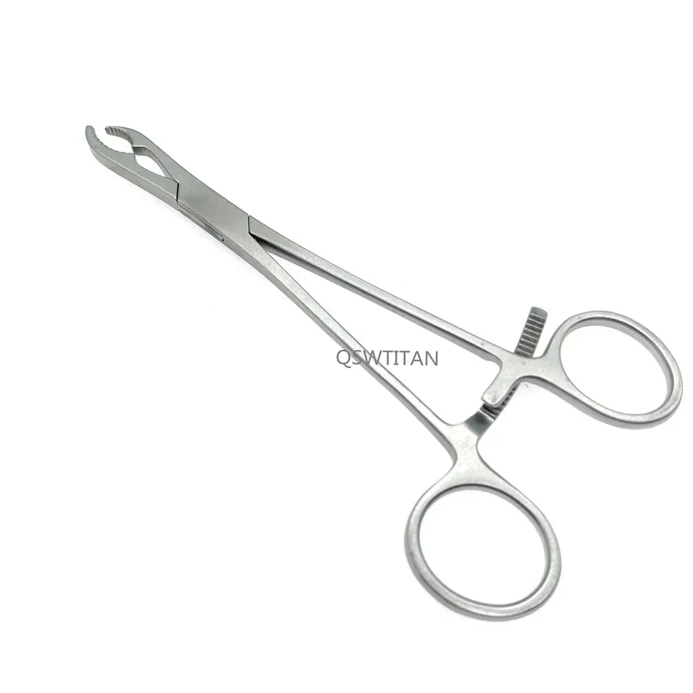 Pet Orthopedic Instruments Ankle Bone Holding Forceps Straight Curved Surgical Tools