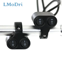 LMoDri 12V Motorcycle ATV Handlebar Dual Button Switch 7/8