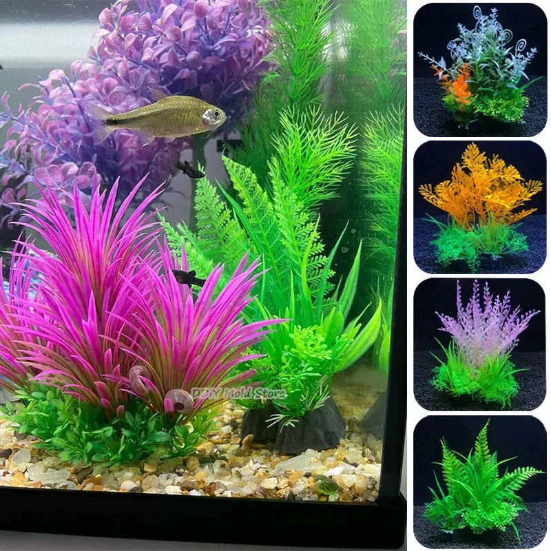 PVC Aquarium Decorative Simulation Artificial Leaves Plant Environmental Protection Materials Aquarium Decorative Accessories