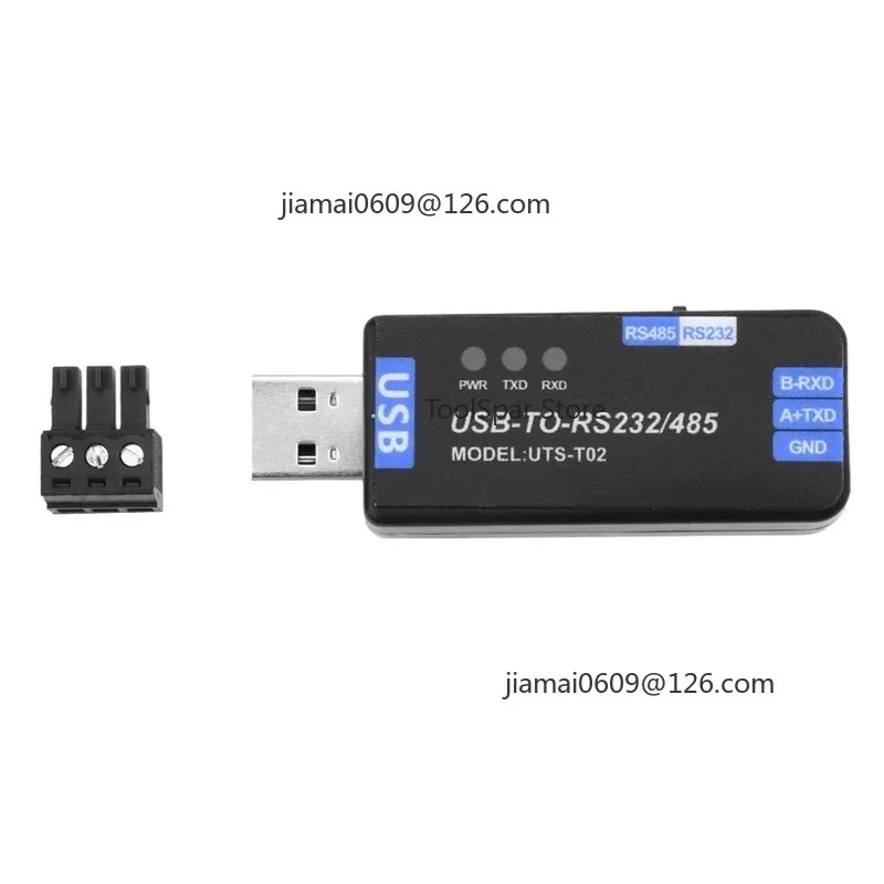 3pcs CH343G Industrial Grade USB to RS485/RS232 Bidirectional Half Duplex Serial Communication Converter