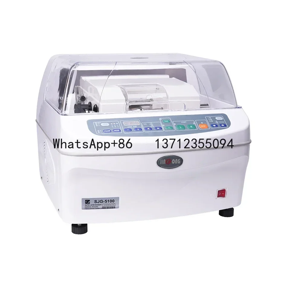 

Amoladora cortadora lentes automática SJG-5100, máquina pulidora vidrio, biselado para CR y gafas, tienda óptica, instrume