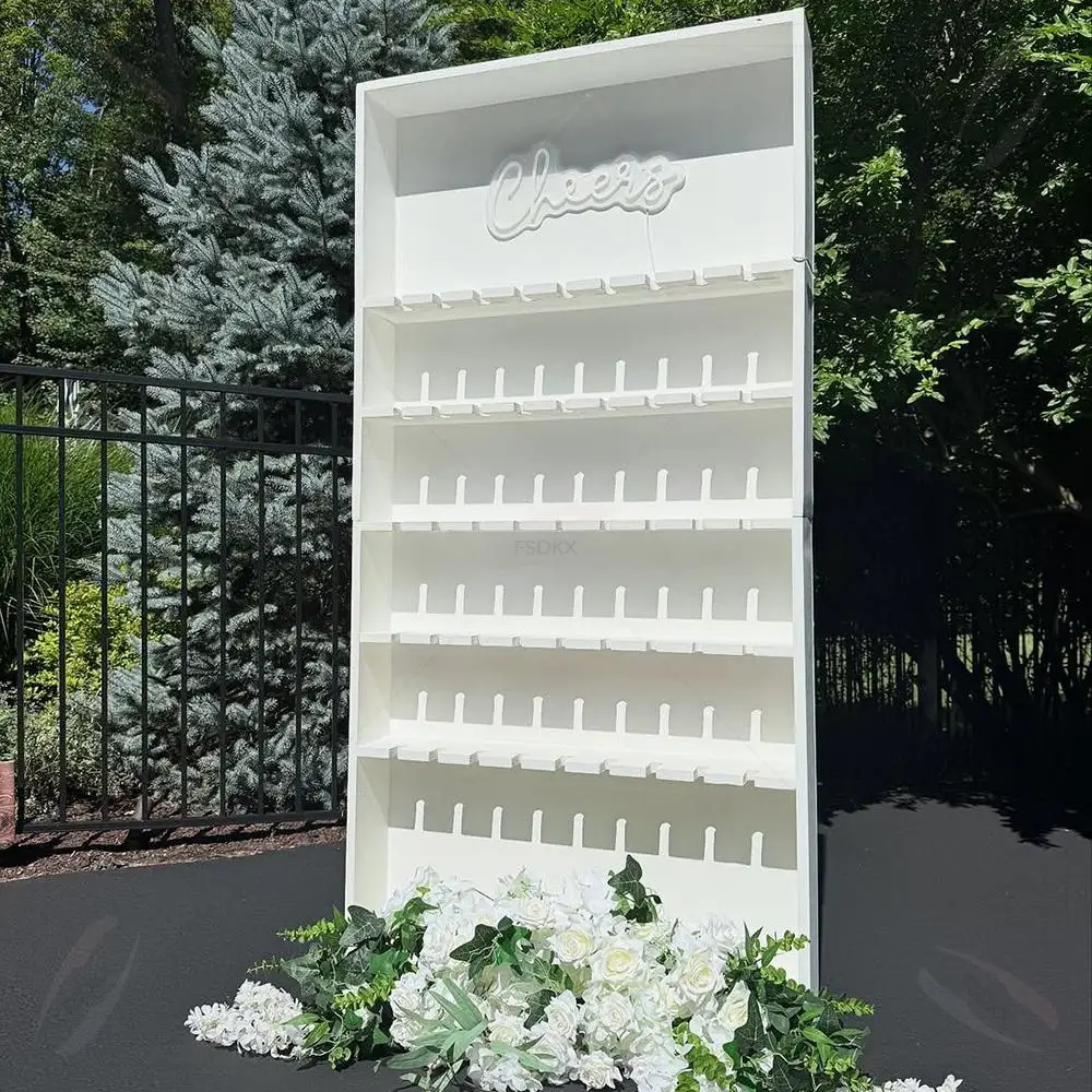 

Wholesale Wine Glass Holder Bar Wedding Display Rack Wine Rack Acrylic Champagne Wall