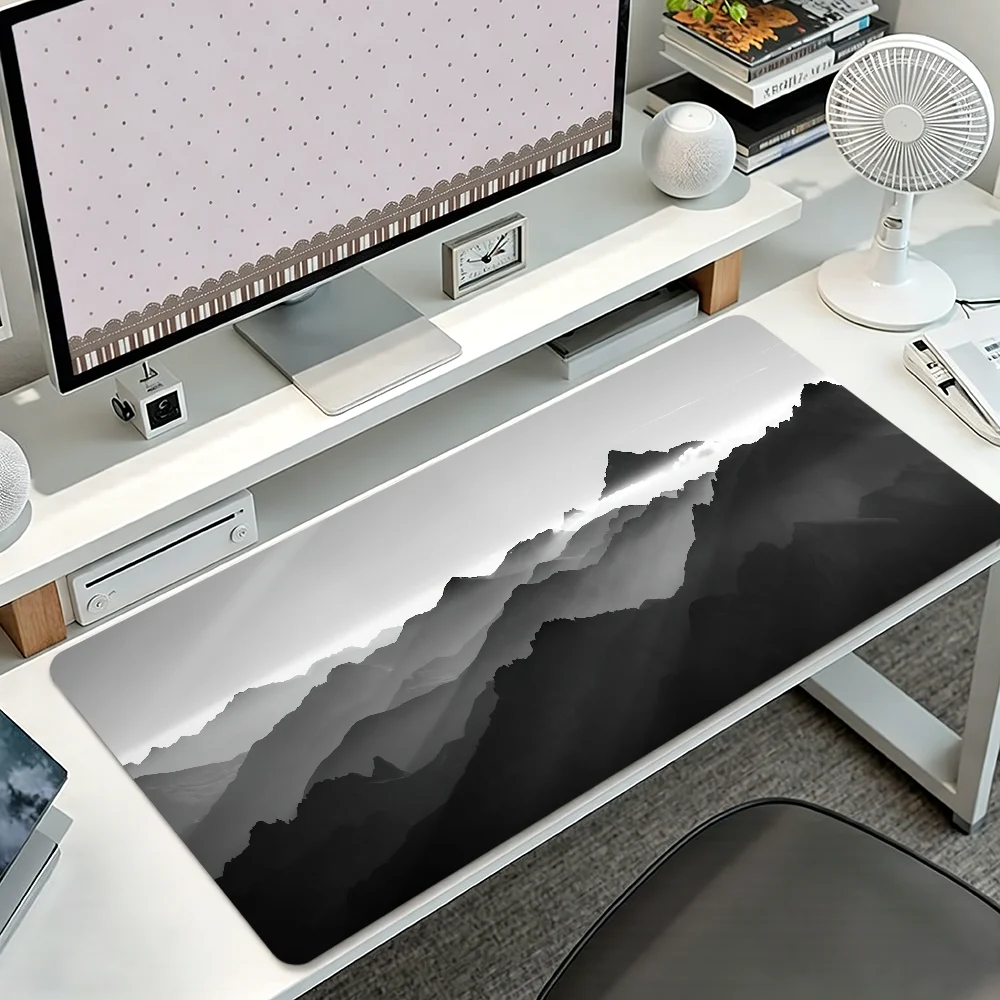 Minimalist Gray Mountains  Mouse Pad Non-slip Thickened MousePad Student Gaming Cushion Large Writing Lockedge Office