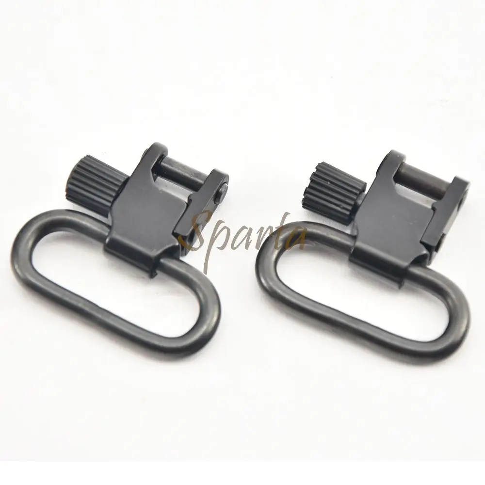 2 Pcs QD Sling Swivels Quick Detachable Locking For 1 Inch 1.25 Inch Hunting Firearms Shoulder Strap