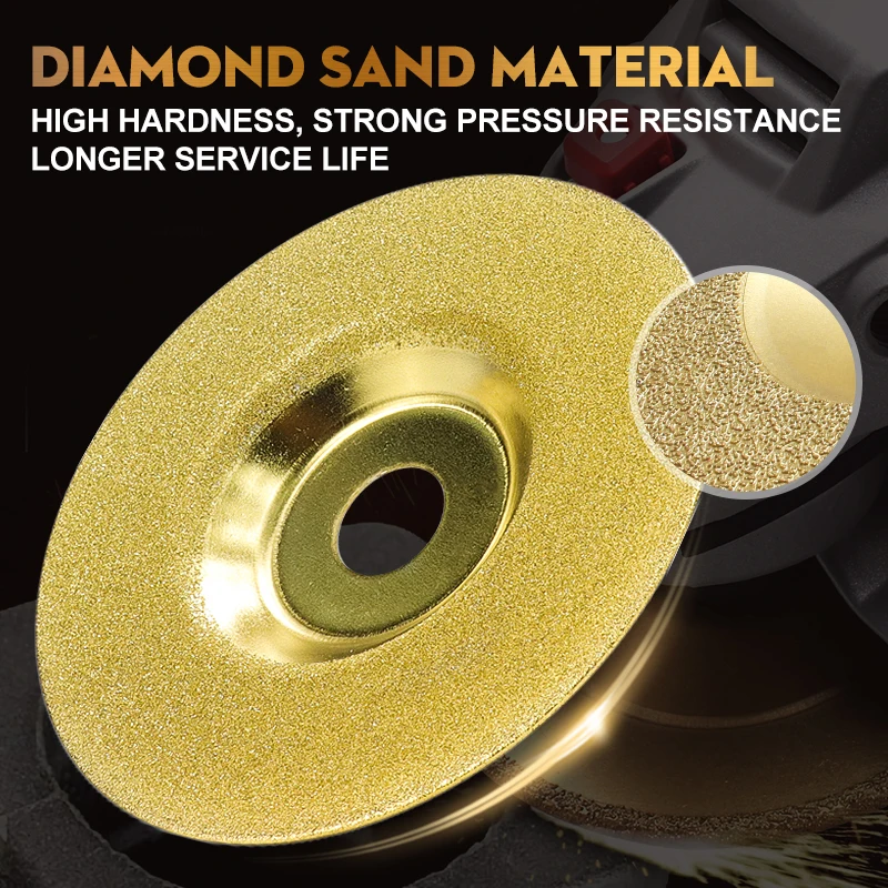 XCAN 1 Stück Diamant-Schleifscheibe, 100 mm, Körnung 240, Schleifen, Polierscheibe für Winkelschleifer, Kreissägeblatt, Schleifwerkzeuge