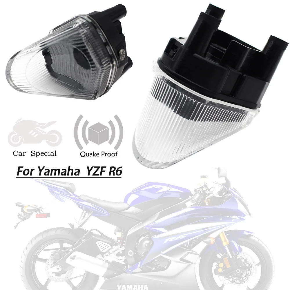 

Turn signal cover protection signal light Headlight Lens for Yamaha YZF R6 2006 2007 Motorcycles Fog lamp Lens