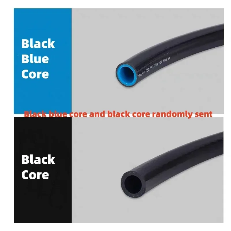 1/2/5M Double-layer Resin Oil Pipe Fuel Tube Oil-resistant Wire-clamping Tubing Petrol Hose Diesel Pipeline Black Core 6~10mm