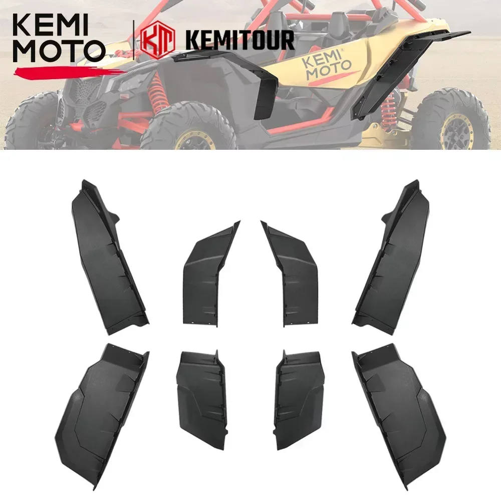 UTV 8.9 "Flares de pára-choque super estendidos mais largos para Can am Maverick X3 Max Turbo R XDS 1000 Max 2017-2024 715002973