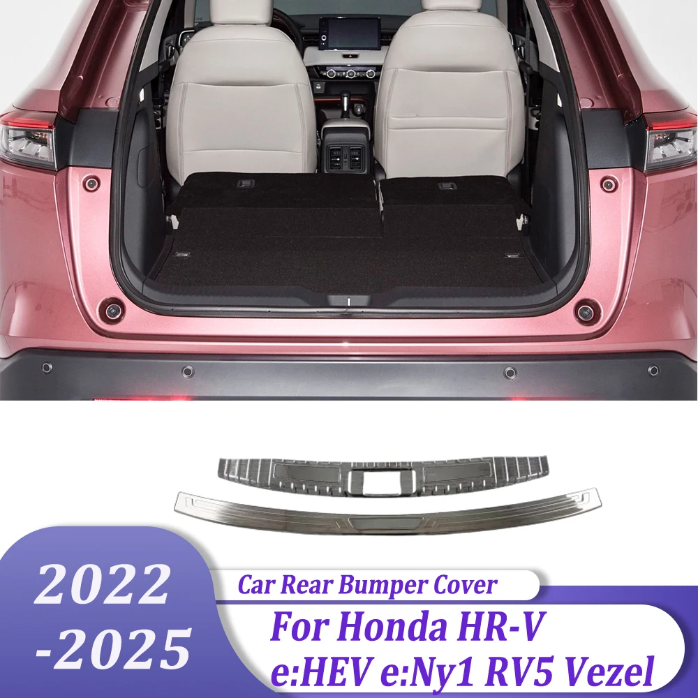 

Tail Trunk Scuff Plate Inner & Outer Rear Bumper Cover Trim Car Accessories For Honda HR-V e:HEV e:Ny1 RV5 Vezel 2022-2025
