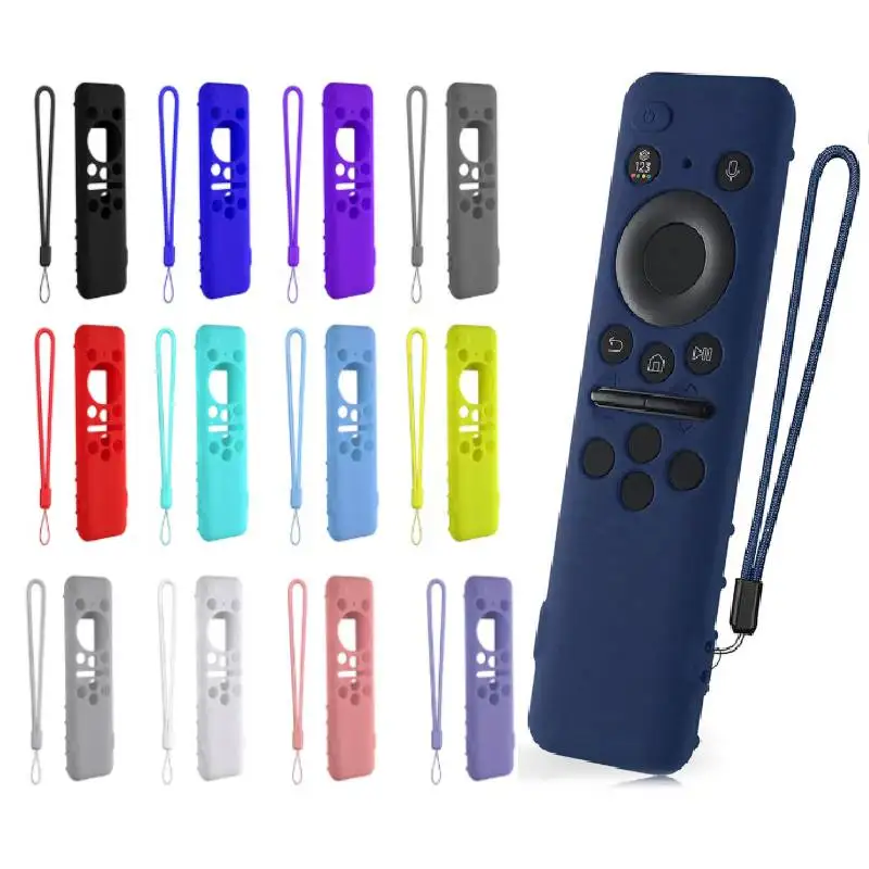 

Силиконовый защитный чехол для Samsung 8K BN59-01432A 01432B, противоударный чехол для пульта дистанционного управления Smart TV со шнурком