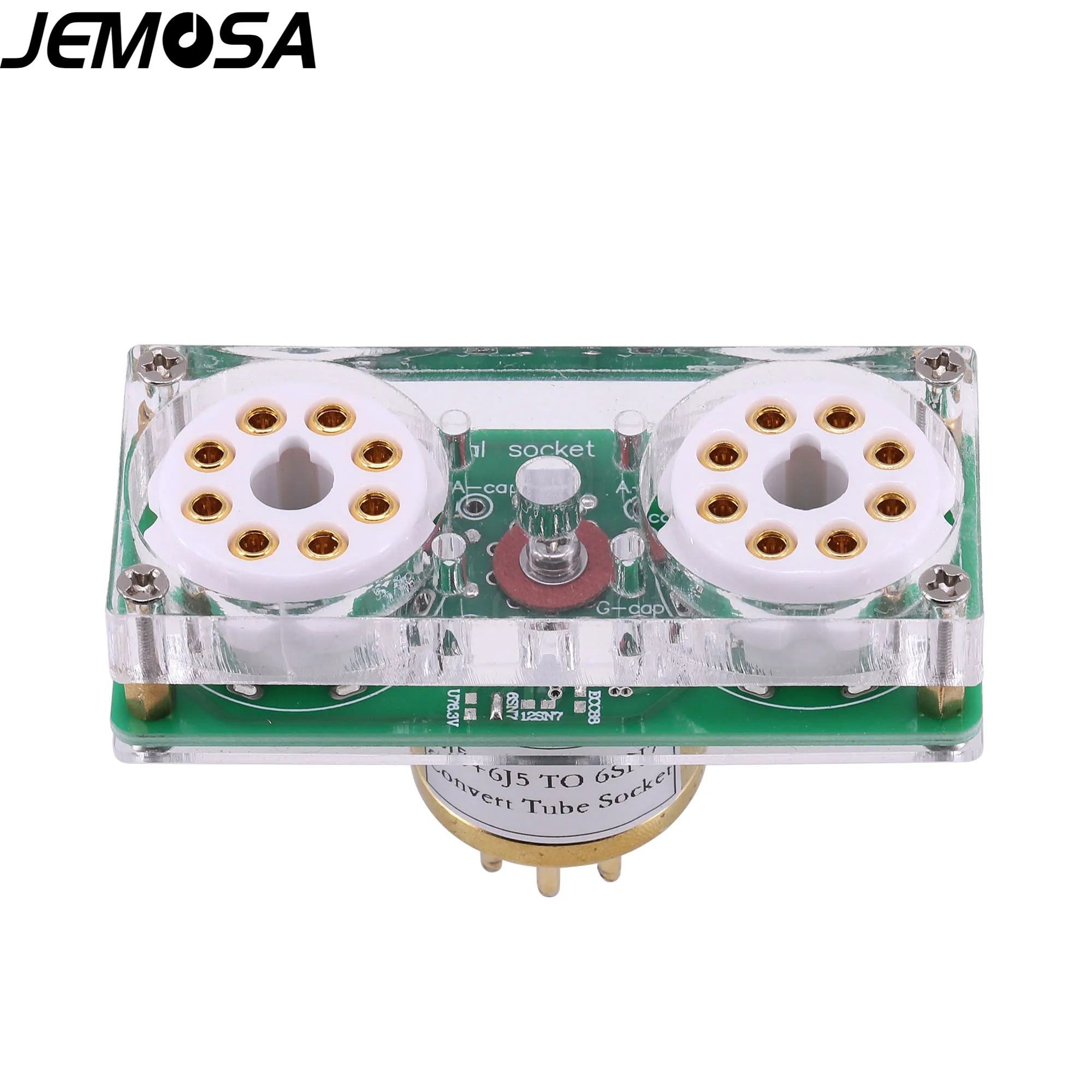 1PC 6J5 + 6J5 To 6SN7สูญญากาศ8หมุด8Pins DIY เครื่องขยายเสียงสูญญากาศหลอดแปลงอะแดปเตอร์ซ็อกเก็ตจัดส่งฟรี