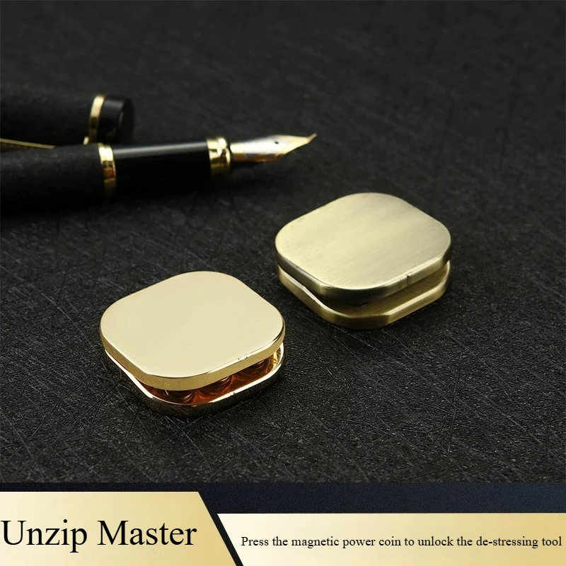 EDC Press See‑Saw Mini Fidget Slider | Magnetic Click Coin PPB Hand Piece Stress Relief Fidget Toy for Adults