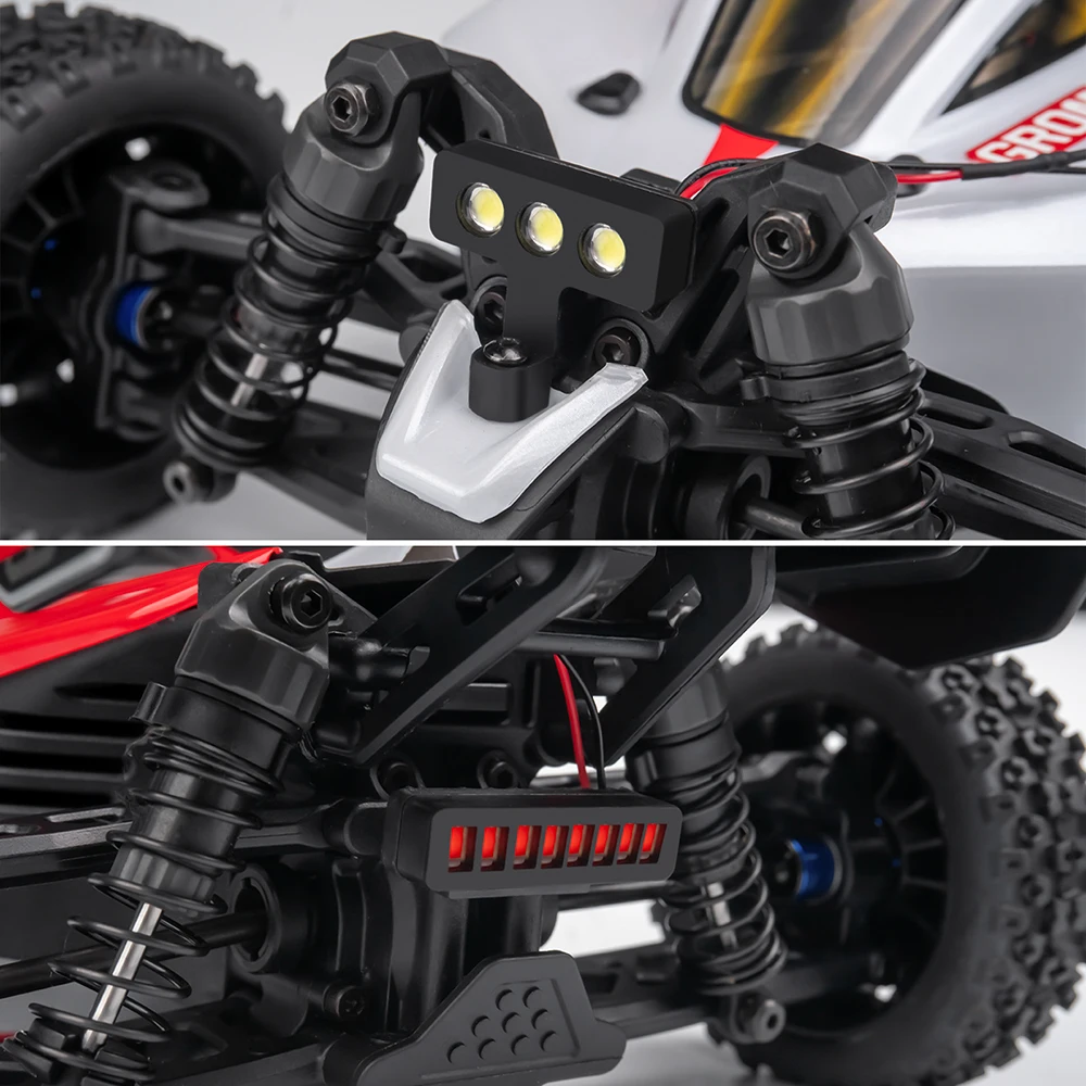 TRINOOD Vorder- und Rücklicht-Set, LED-Licht, Scheinwerfer, Rücklicht für 1/18 A-RRMA Typhon Grom, kleine Buggy-Teile – Detail 7