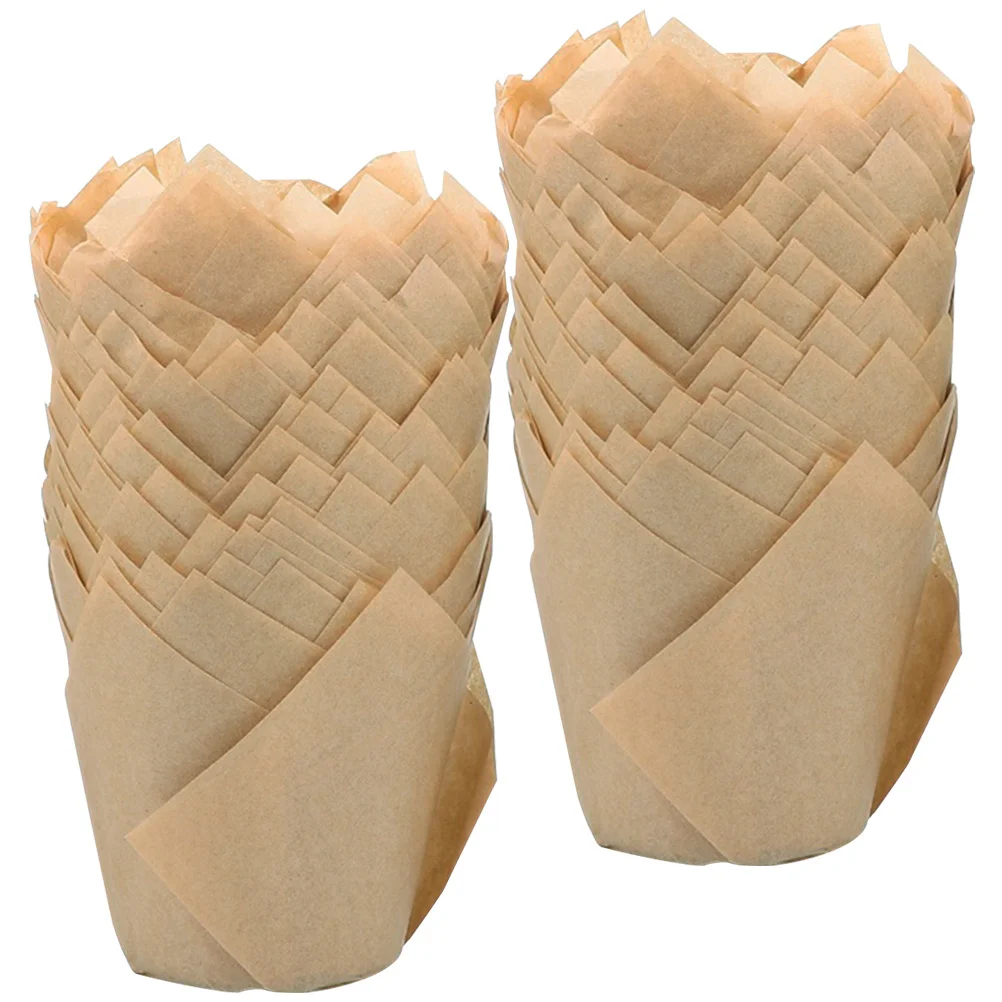 200 قطعة من بطانات ورق الكيك مقاومة للحرارة والزيت وحوامل كب كيك للاستعمال مرة واحدة وبطانات كب كيك للخبز لحفلات الزفاف وأعياد الميلاد #3