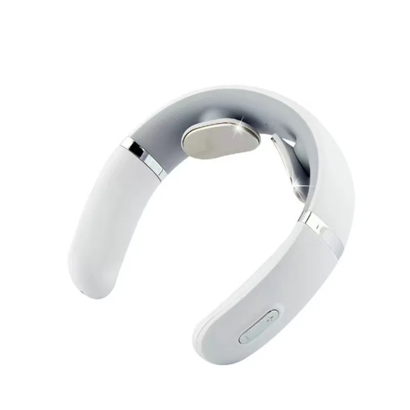 Portable EMS Cervical Massager: Pulse Therapy + Heat, Neck/Shoulder Relief for Home/Office