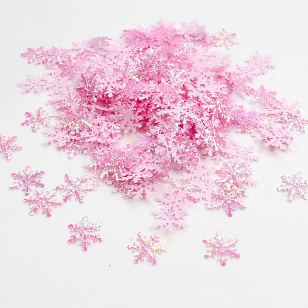 

Funny Multi-color Christmas Snowflakes Confetti Glitter DIY Artificial Snowflakes 1.5cm/2cm/3cm Snowflake Sequins Christmas