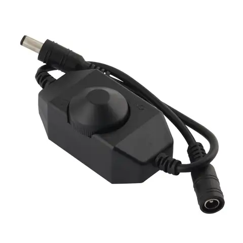 LED Dimmer Switch Brightness Adjust Controller Single Color LED Dimmer Strip Light DC 12V 24V LED Dimmer Black White