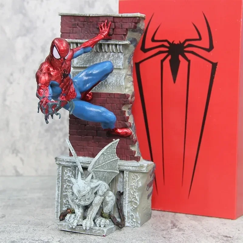 

Avengers Alliance Steel Spider Man Hero Venom Spider Man Statue Handmade High Quality Model Decoration Children's Toy Gift