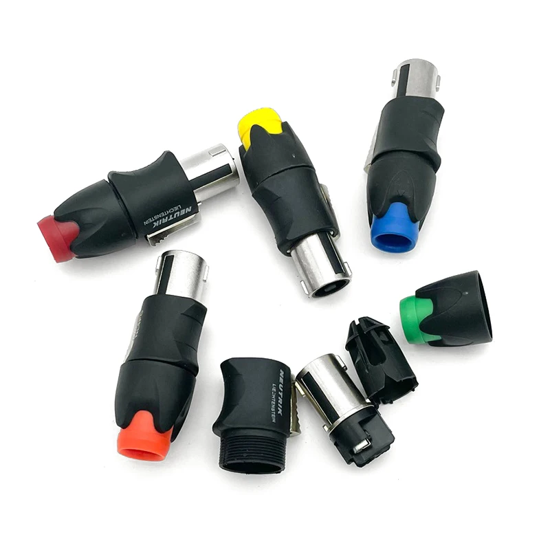 △ Metal 4 Pin Ohmic Connector Professional Audio Plug Stage Slightly Speaker Wire Accessories Solder-free NL4FC
