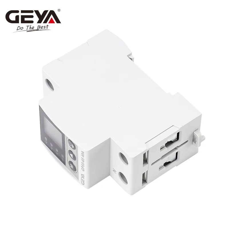 GEYA GPS8-05 Current/Voltage Protective Device with Metering Function 32A 40A 63A 80A 220VAC Query Electricity&Power LCD Display