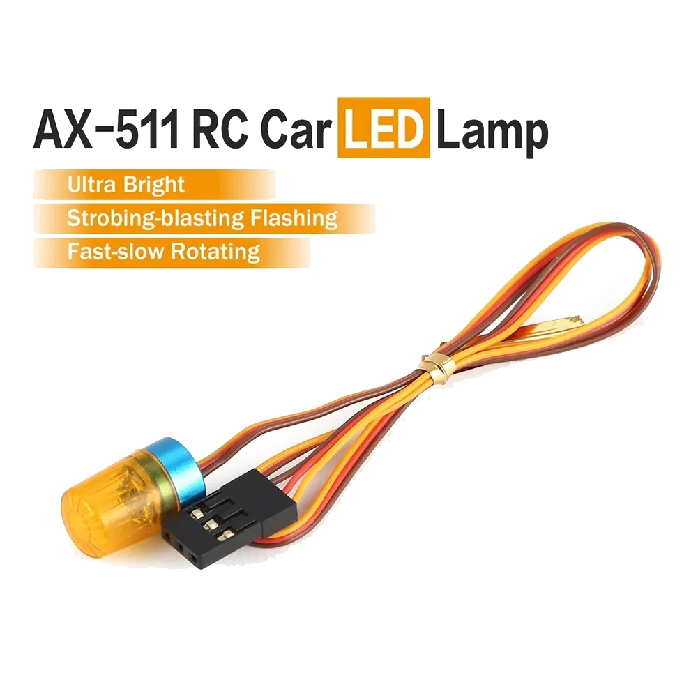 A14M Lampu Putar Lampu Peledakan Jerami untuk Mobil Model RC 1/10 1:14 Traktor Tamiya Truk Rekayasa RC Biru