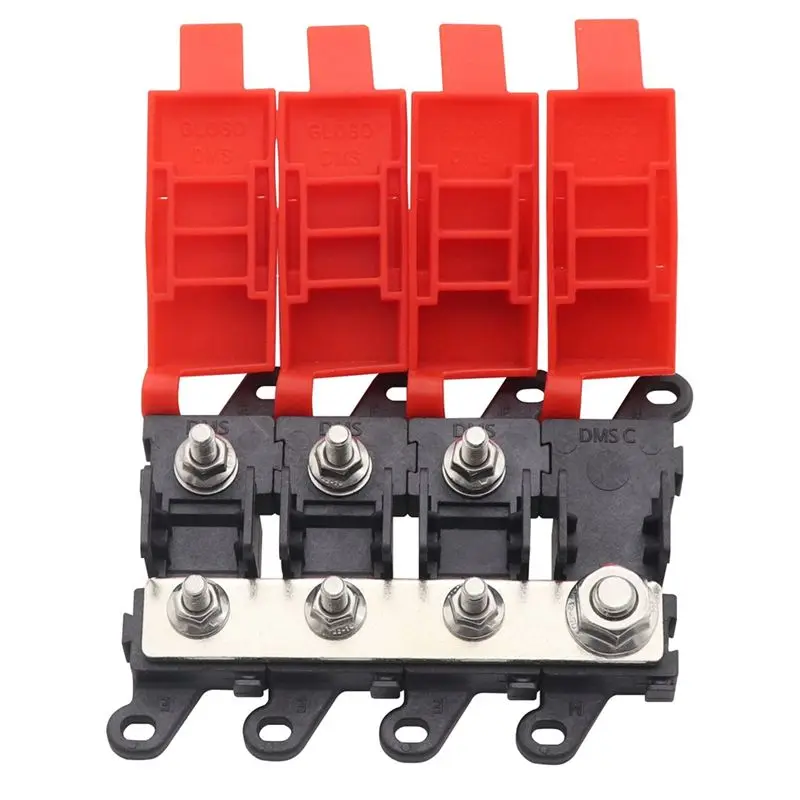 A56P-3 Way Distribution Block 200A Fork Bolt Fuse Holder Bolt For Car Truck RV Distribution Marine SUV BDFS MIDI Fuse Holder