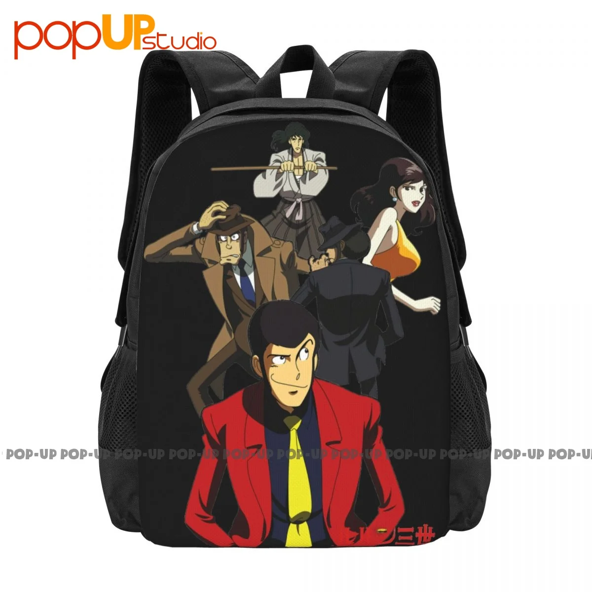 Mochila Lupin Iii Lupin The Third Cartone Anni 80 Mito, bolsa de compras plegable con estampado de gran capacidad, multifunción