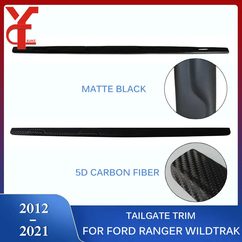 ABS Rear Guard Tail Gate Truck Trim For Ford Ranger Wildtrak Raptor T6 T7 T8 2012 2013 2014 2015 2016 2017 2018 2019 2020 2021