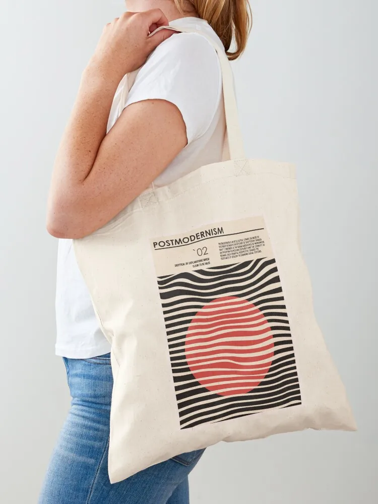 

The Theory of POSTMODERNISM in Waves. Tote Bag Woman shopper bag personalized tote bag tote bags men woman shopping