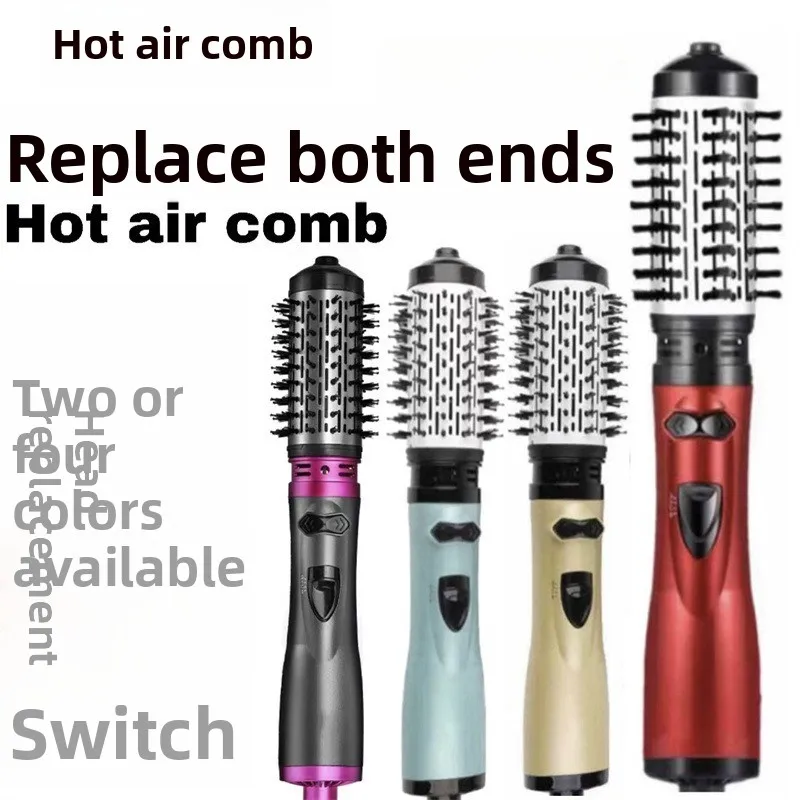 

3 in 1 Rotating Electric Hair Straightening Brush Hair Straightener Brush Straightening Iron Brush for Styling and Frizz Control