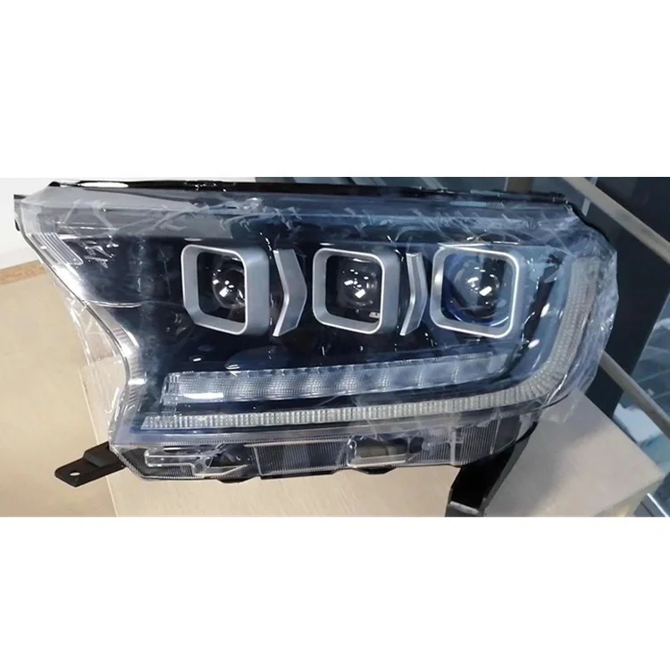 

GELING Pickup Auto Parts Body Kits Led Head Lamp 3 Projector Lens Lights Headlight For FORD RANGER 2014 2015 2016 2017
