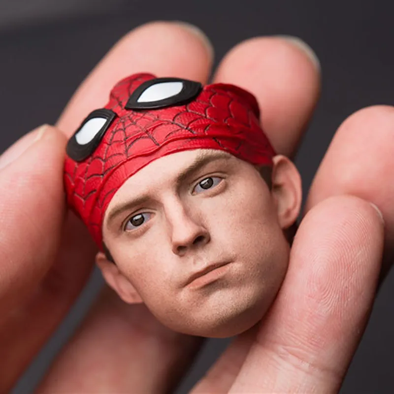 SSH-001 1/6 العنكبوت الصغير بيتر توم هولاند رئيس نحت نحت نموذج صالح 12 ''عمل الشكل دمى الجسم #3