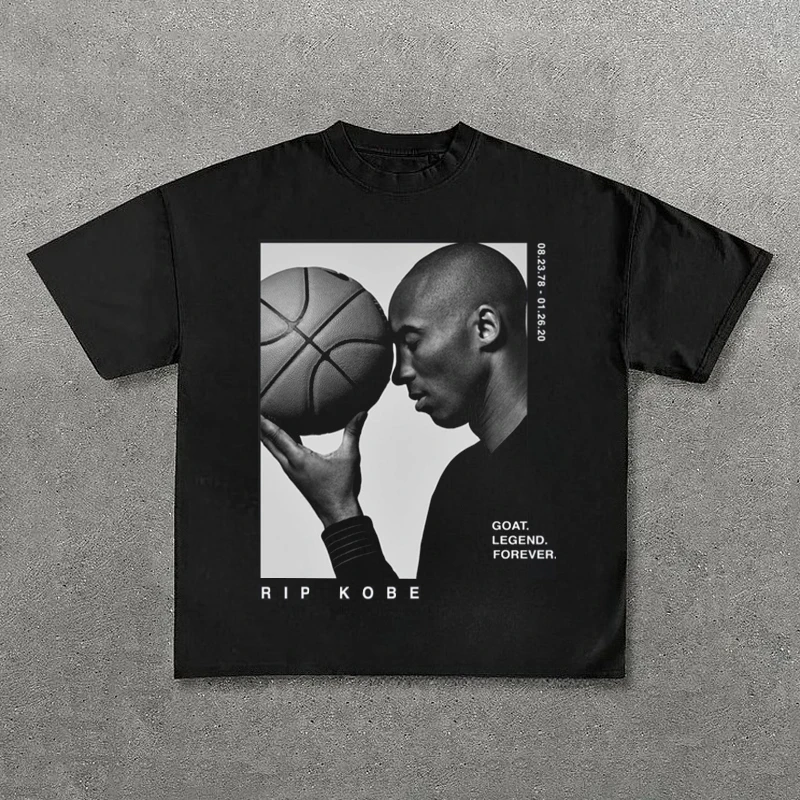 

Hip Hop American Harajuku High Streetwear Basketball Tops Y2k Oversized Couples Goth Cotton Short Sleeve Men Women Looe T Shirt