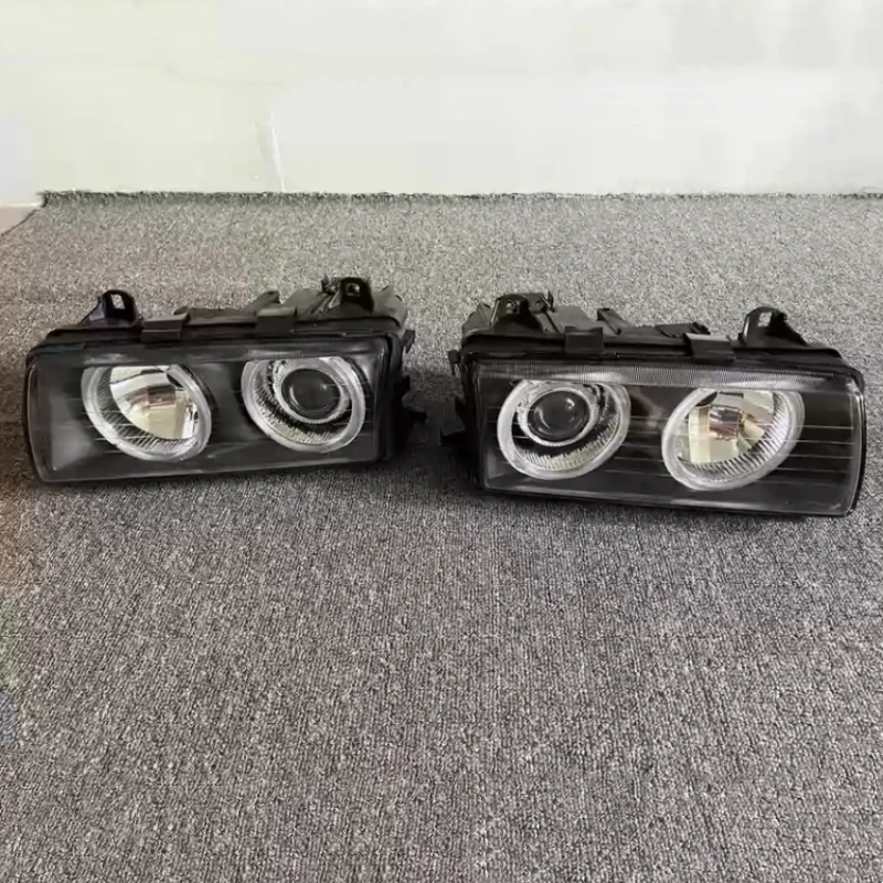 Front Headlight Assembly Daytime Running Light for BMW E36 Modified Turn Signal Car Head Lamp Two Styles