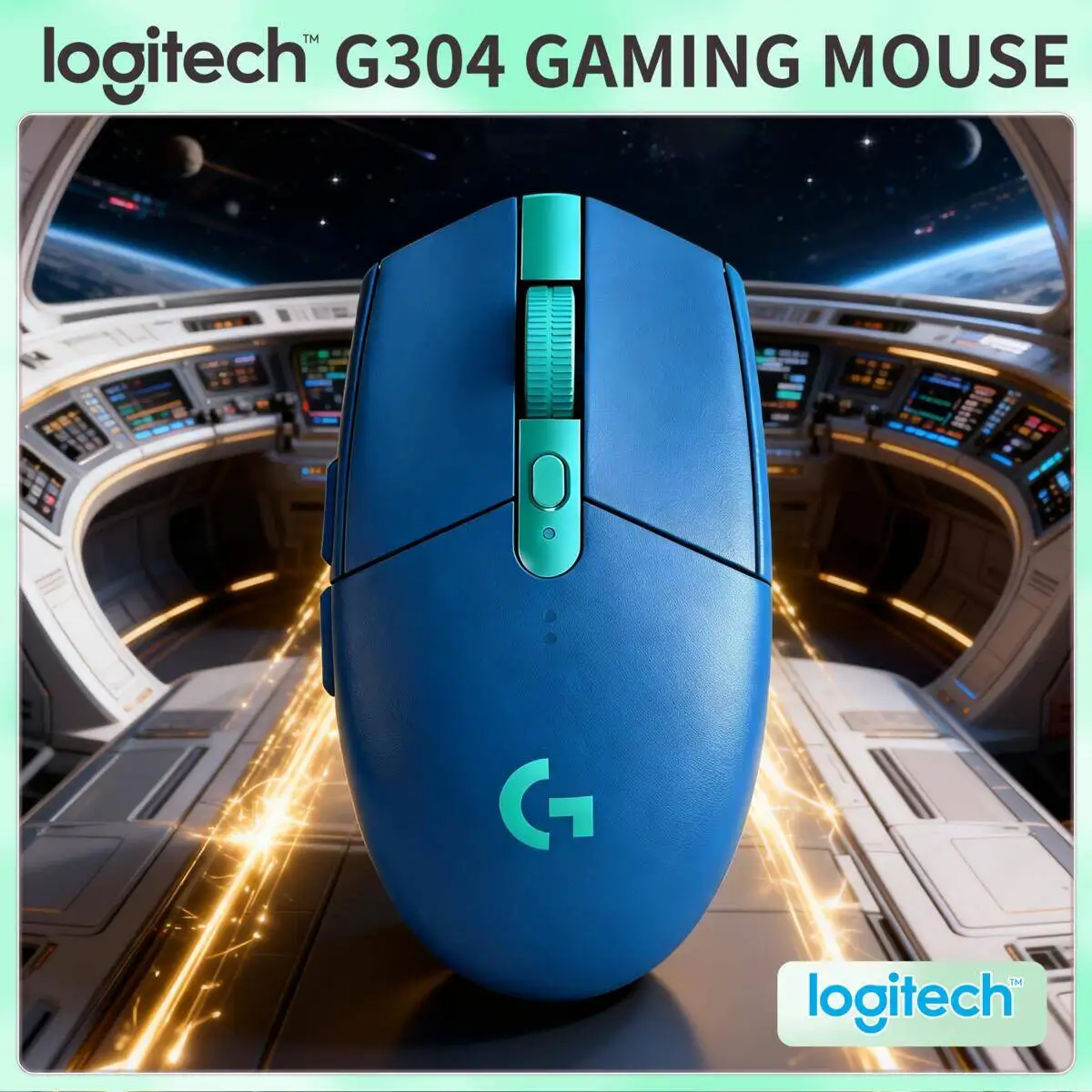 

Игровая мышь Logitech G304 LIGHTSPEED, беспроводная, 12000 точек на дюйм, 6 программируемых кнопок, эргономичная ручка для игровой настройки ПК