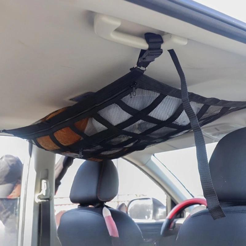 

Car Storage Top Net automobile Supplies Mesh Pocket Storage Net Car Mesh Pocket Suspended Car Luggage Net Strong and Firm