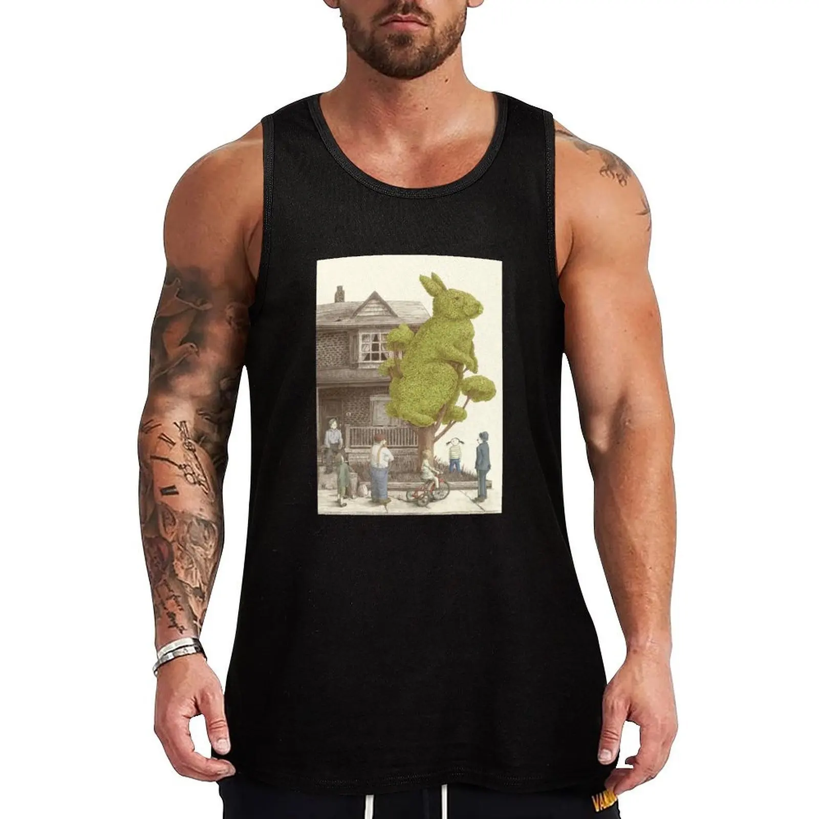 The Rabbit Tree Tank Top Basic Athletic Tank Top Cotton Casual Everyday Shirt