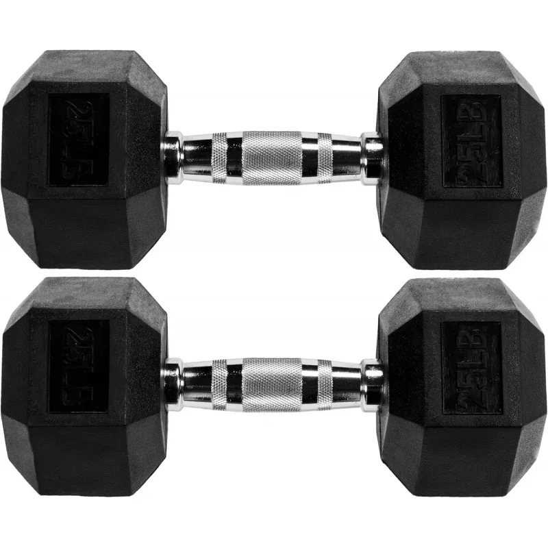 

Premium Rubber Encased Hex Dumbbell,Pairs